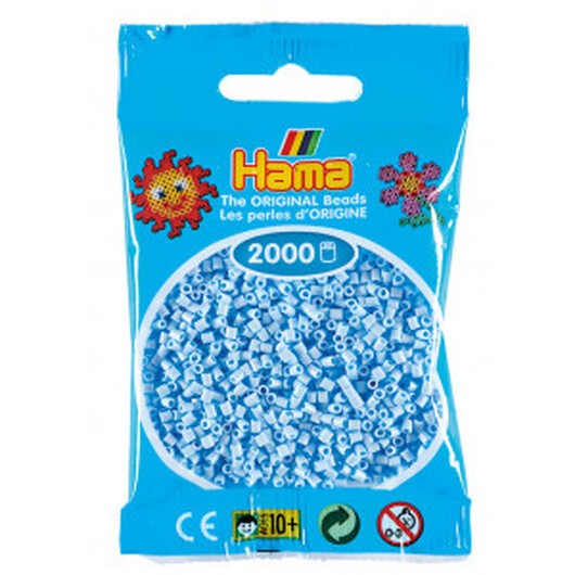 Hama Mini Pärlor 501-97 Pastell Isblå - 2000 st