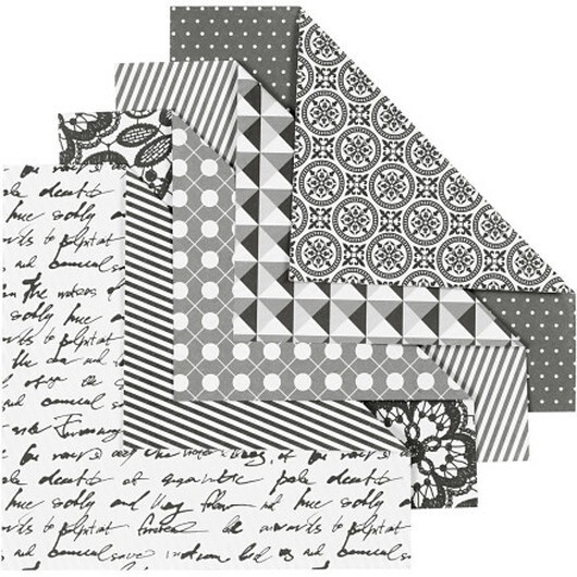 Origamipapper, stl. 15x15 cm, 80 g, 50 mix. ark/ 1 förp.