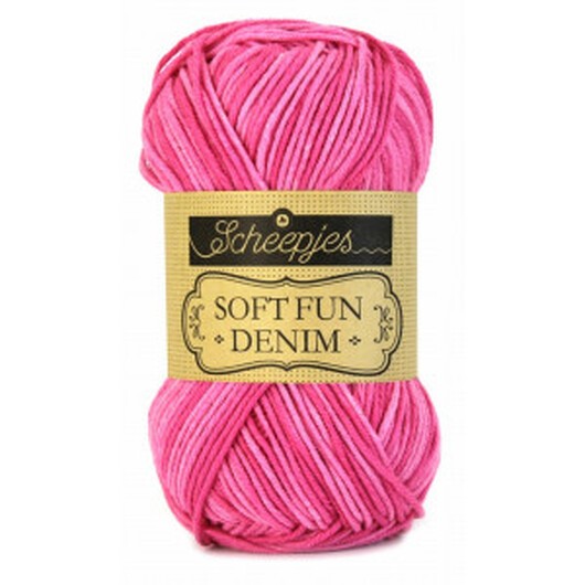 Scheepjes Softfun Denim Garn Print 503 Rosa