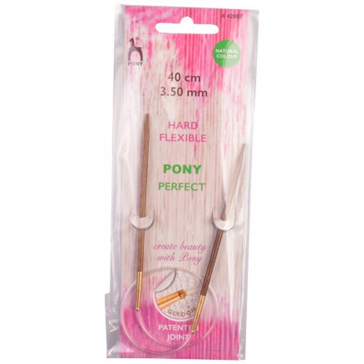Pony Perfect Rundstickor Trä 40cm 3,50mm / 23.6in US4