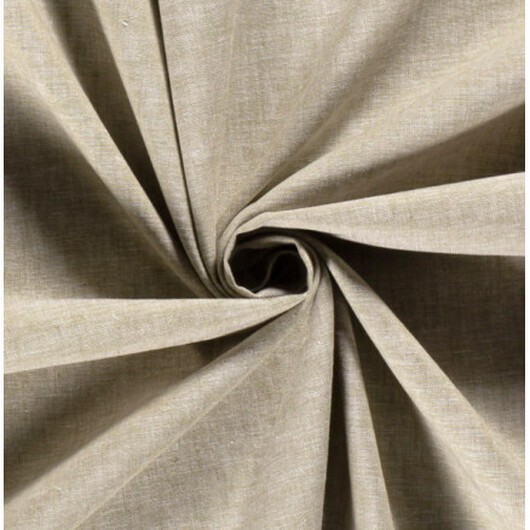 Lin/Bomull Melange Tyg 145cm 026 Beige - 50cm