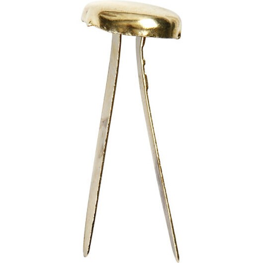 Clips, L: 20 mm, guld, 70 st / 1 frp.