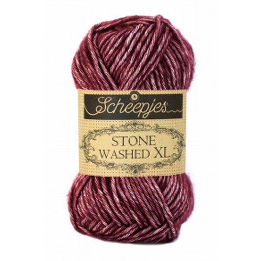 Scheepjes Stone Washed XL Garn Mix 850 Garnet