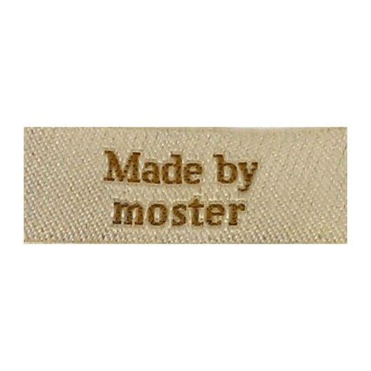 Label Made by Moster Sandfärgad