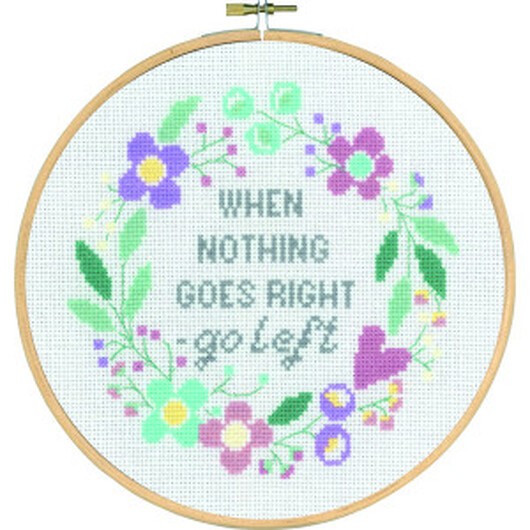 Permin Broderikit When nothing goes right Ø20cm