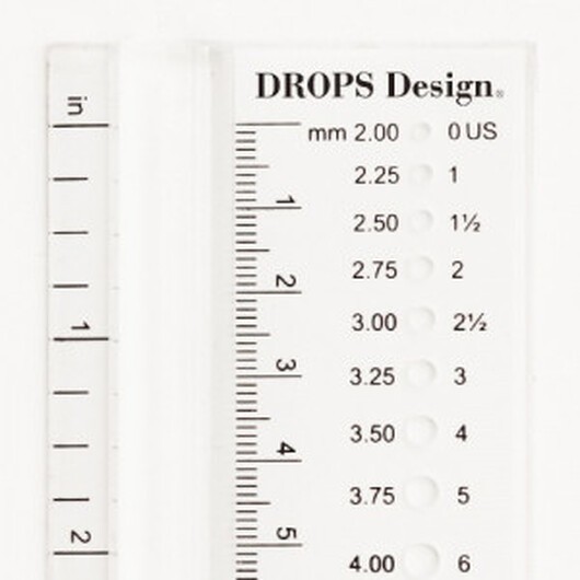 Drops Design Stickmått 2.00 till 12.00 mm (0 till 17 US)