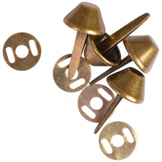 Prym Väskfötter Metall Antik Mässing Ø15mm - 4 st