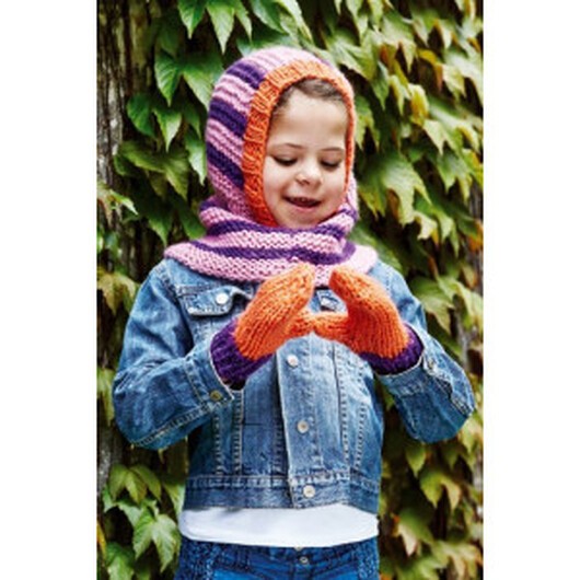 Rico Creative Glühwürmchen Mönster Balaclava / Rånarluva och Vantar till Barn