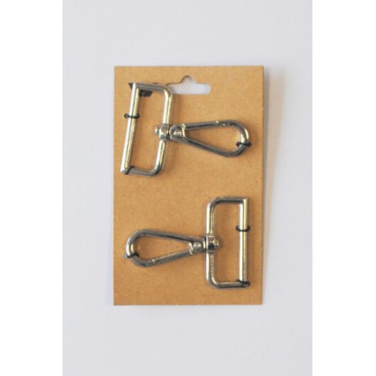 Karbinhake 32mm Silver - 2 st