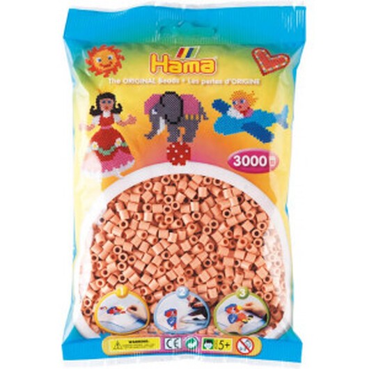 Hama Midi Pärlor 201-26 Matt Rosa - 3000 st.