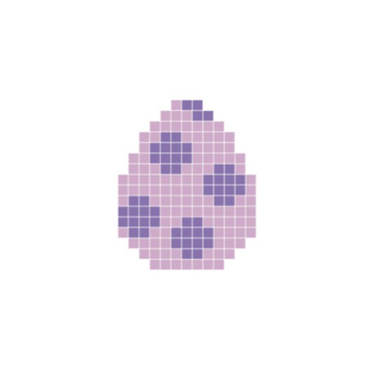 Påskägg Lila Pixelhobby - Påsk-pärlmönster
