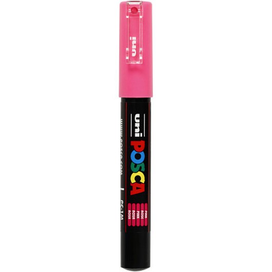 Posca Marker , nr. PC-1M, spets 0,7 mm, extra fine, rosa, 1 st.