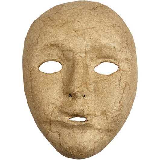 Hel ansiktsmask, H: 17,5 cm, B: 12,5 cm, 1 st.