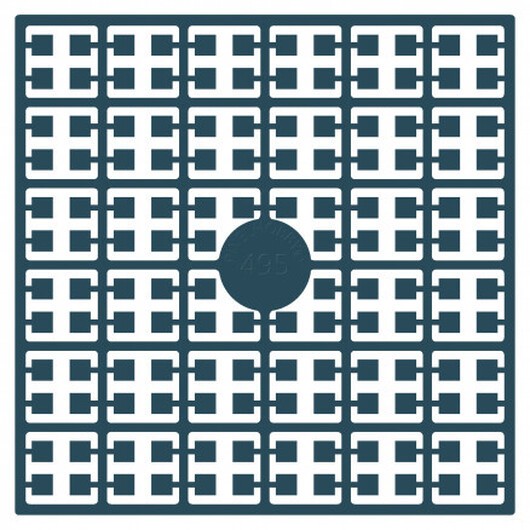 Pixelhobby Midi Pärlor 495 Extra mörk Turkos Blå 2x2mm - 140 pixels