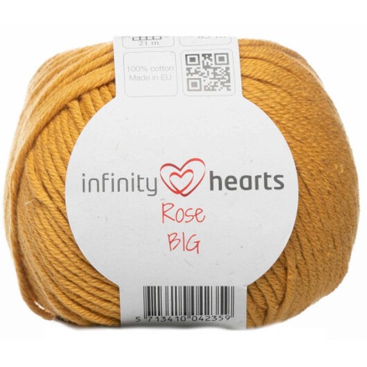 Infinity Hearts Rose Big Garn 190 Senap