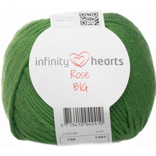 Infinity Hearts Rose Big Garn 156 Grön