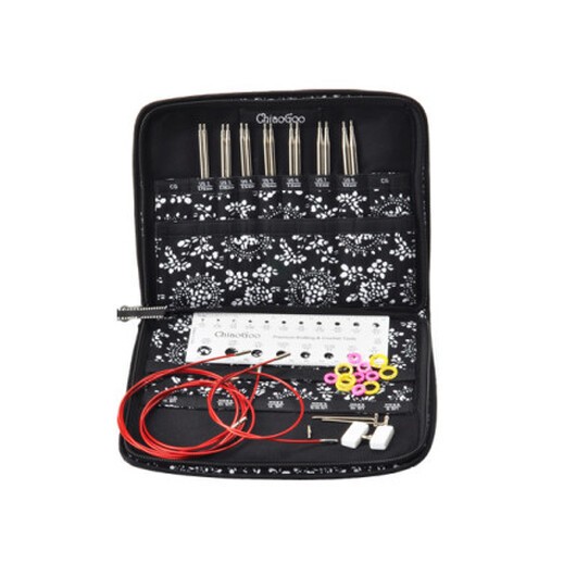 ChiaoGoo Lace Twist Large Utbytbart Rundstickorset Rostfritt kirurgiskt stål 60-80-100 cm 5,5-10 mm 6 storlekar