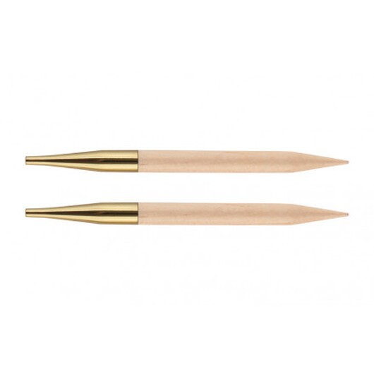 KnitPro Basix Birch Korta Ändstickor Birch 10cm 3,50mm US4