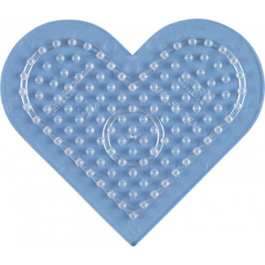 Hama Midi Pärlplatta Hjärta Liten Transparent 9x7cm - 1 st.