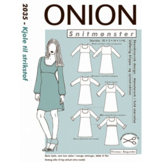 ONION Snittmönster 2035 Klänning Str. XS-XL