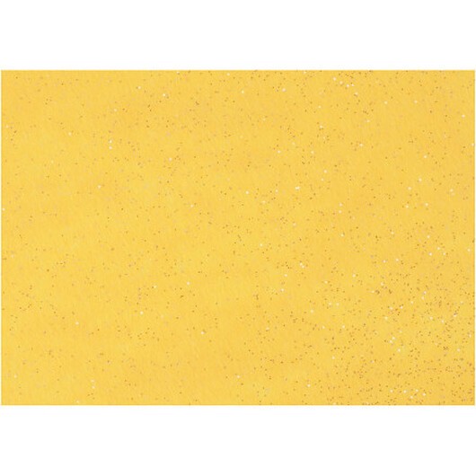 Hobbyfilt, A4, ark 210x297 mm, tjocklek 1,5-2 mm, gul, 10 ark/ 1 förp.