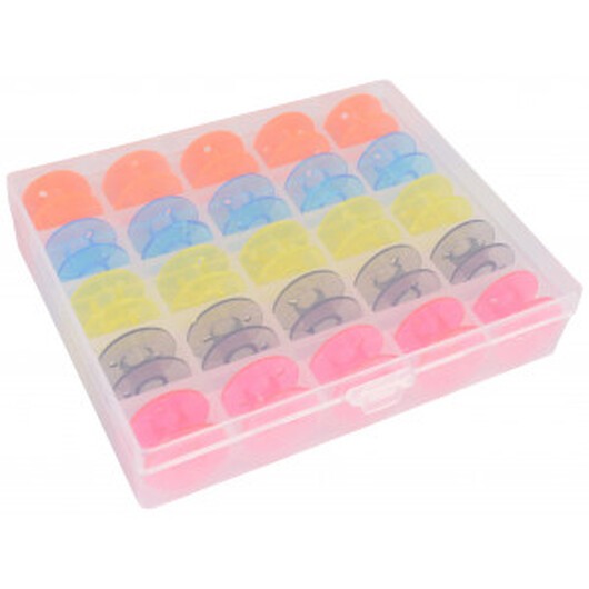 Infinity Hearts Trådlåda / Trådförvaring till sytråd 25 spolar Ass. färger 13x10,5x2,5cm