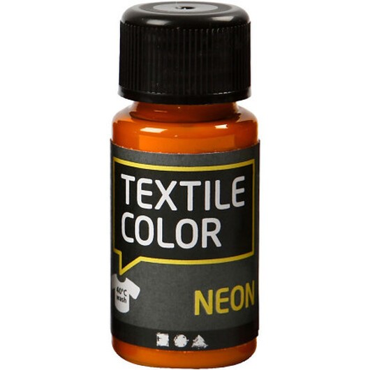 Textilfärg, neonorange, 50 ml/ 1 flaska
