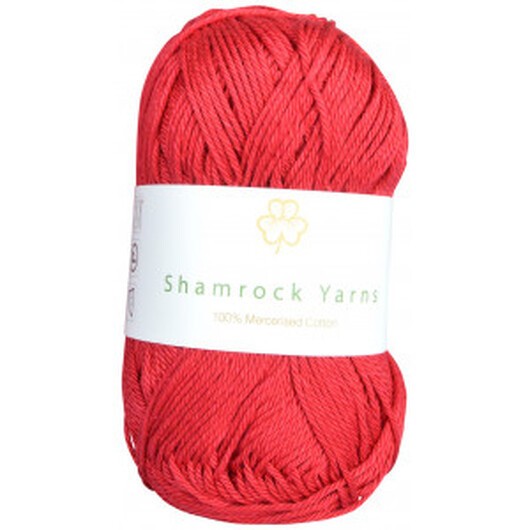 Shamrock Yarns Mercerised Cotton 21 Vinröd