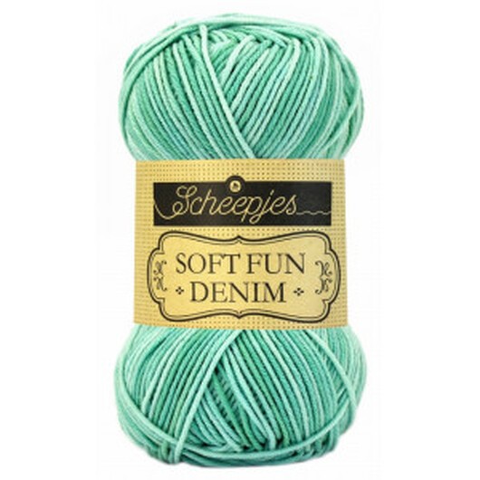 Scheepjes Softfun Denim Garn Print 516 Mint