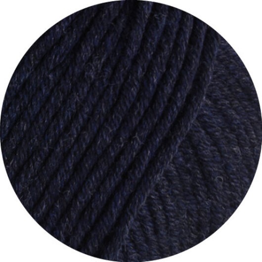 Lana Grossa Cool Wool Superbig Melange Garn 209 Nattblå