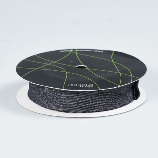 Infinity Hearts Kantband/Snedslå Denim 44/25mm 03 Svart