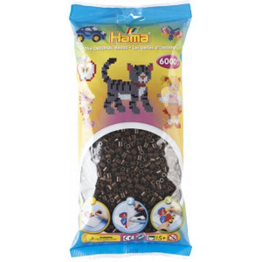 Hama Midi Pärlor 205-12 Brun - 6000 st.