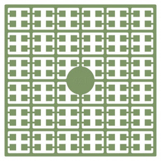 Pixelhobby Midi Pärlor 421 Klar Ormbunke 2x2mm - 140 pixels