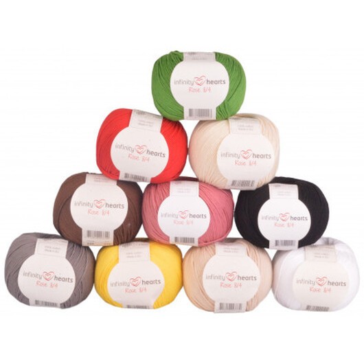 Infinity Hearts Rose 8/4 Garnpaket 01 Julpynt - 10 st