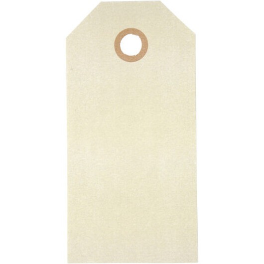 Manilaklistermärken, storlek 5x10 cm, 250 g, kräm, 20 st / 1 frp.