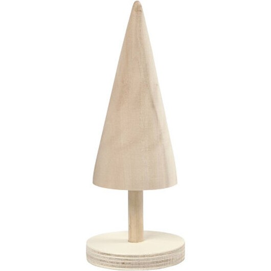 Julgran, H: 15,5 cm, diam. 5 cm, 1 st.