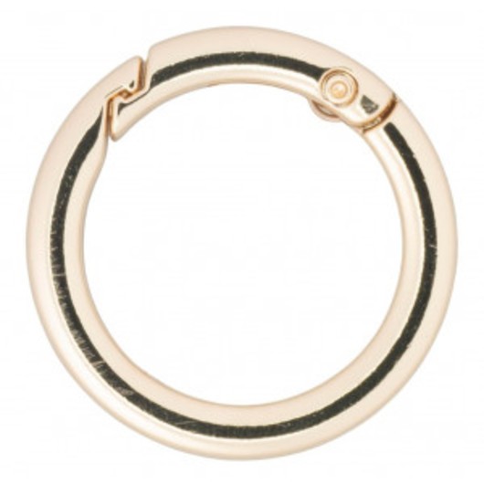 Infinity Hearts O-ring med Ãppning Mässing Ljus Guld Ø30mm - 5 st