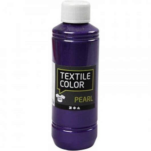 Textilfärg, violet, pärlemor, 250 ml/ 1 flaska