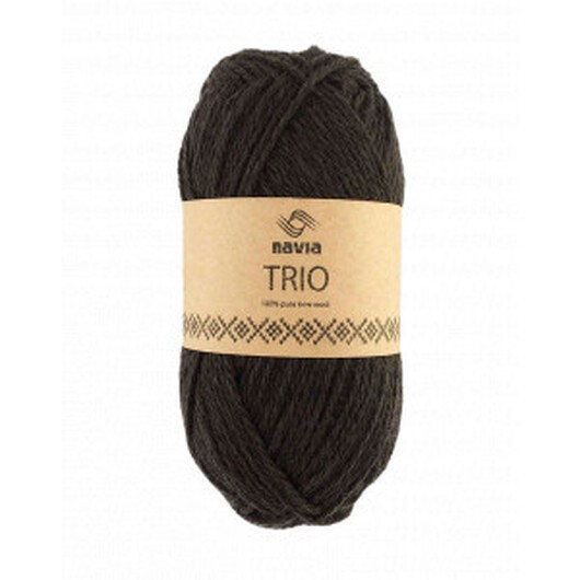 Navia Trio Garn 36 Mörk Brun