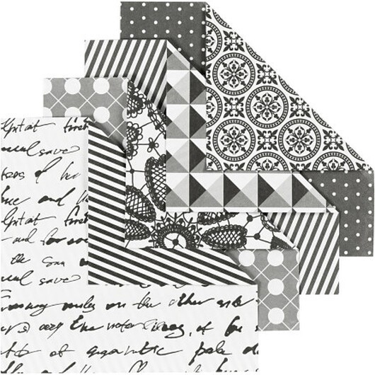 Origamipapper, stl. 10x10 cm, 80 g, 50 mix. ark/ 1 förp.