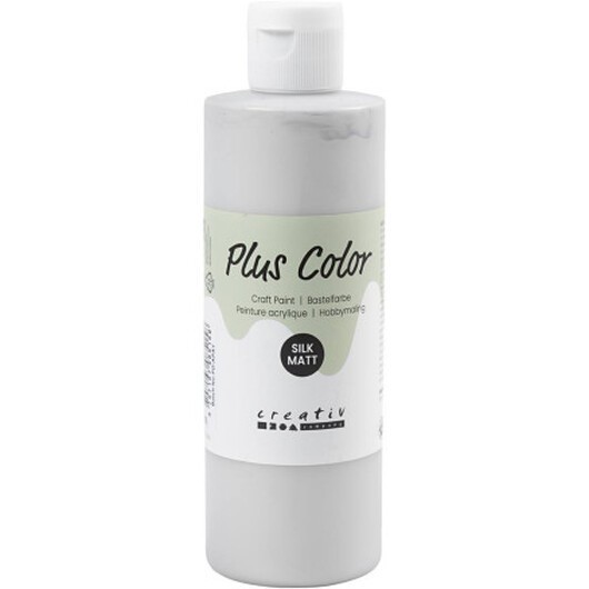 Plus Color Hobbyfärg, silver, 250 ml/ 1 flaska