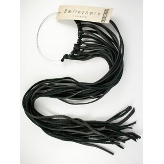 ONION Lädersnöre Svart Ø5mm 150cm - 10 St.