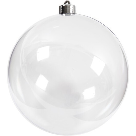 Dekorativ boll, diam. 15,6 cm, transparent, 1 st.