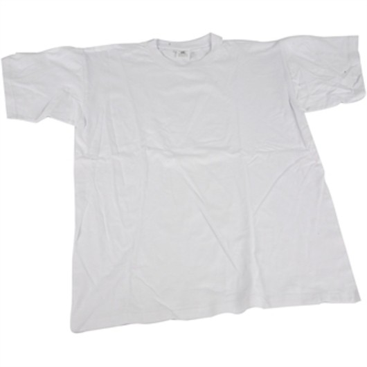 T-shirt White with Round Neck Cotton, 9-11 years