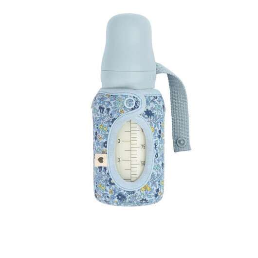 BIBS Bottle - Sleeve til Nappflaska - Liten - 110 ml. - Chamomile Lawn/Baby Blue