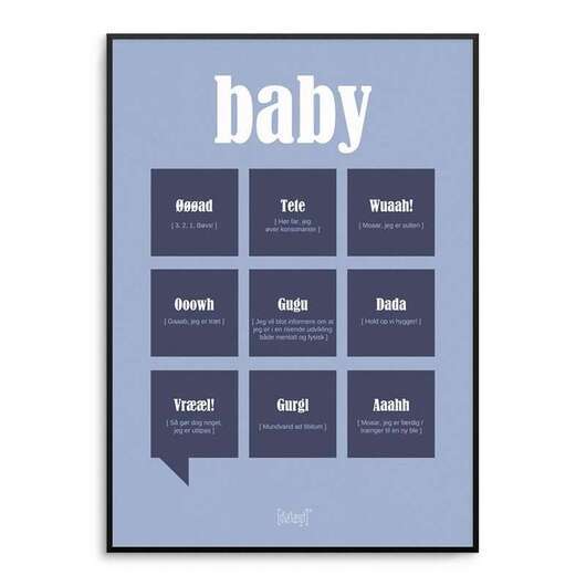 Dialekt Baby boy - flera storlekar