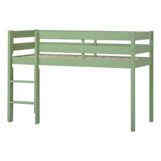 Hoppekids ECO Comfort halvhög säng (flera storlekar) - Ljusgrön
