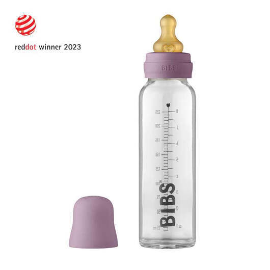 BIBS Bottle - Komplet Sutteflaskesæt - Stor - 225 ml. - Mauve