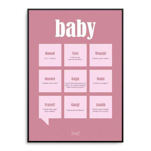 Dialekt Baby girl - flera storlekar