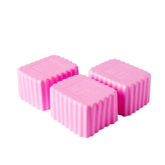 Little Lunch Box Co. Bento Cups - Rektangulære - Små - 3 st. - Pink